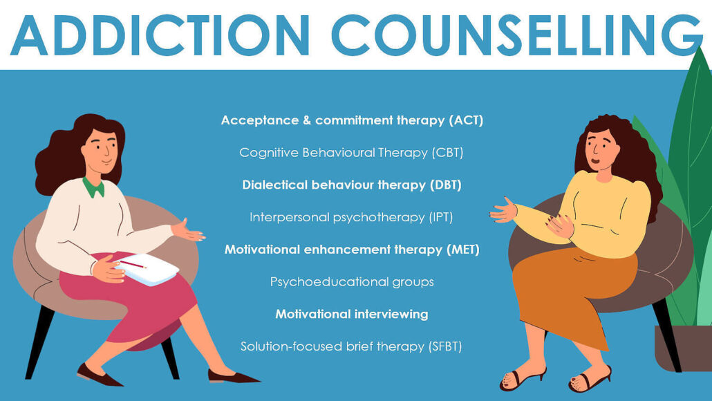 addiction counselling therapies infographic 1 - راهی به سوی نور